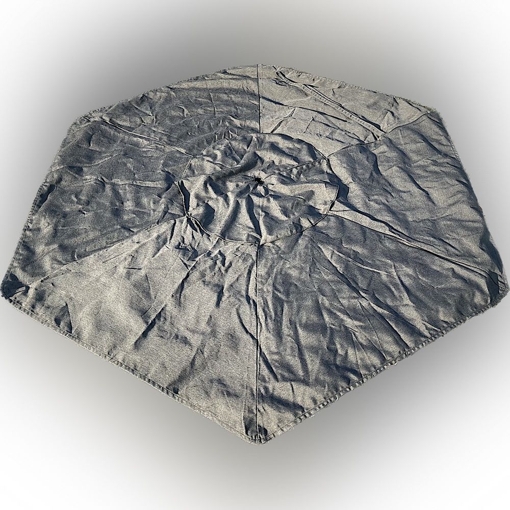 CB2 Outdoor Umbrella Replacement Canopy Graphite Charcoal Gray Grey 6 panel NEW